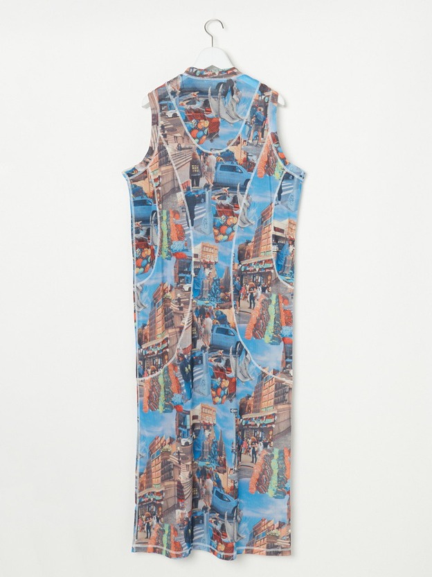 WATARU TOMINAGA // Powernet Sleeveless Dress – WUT